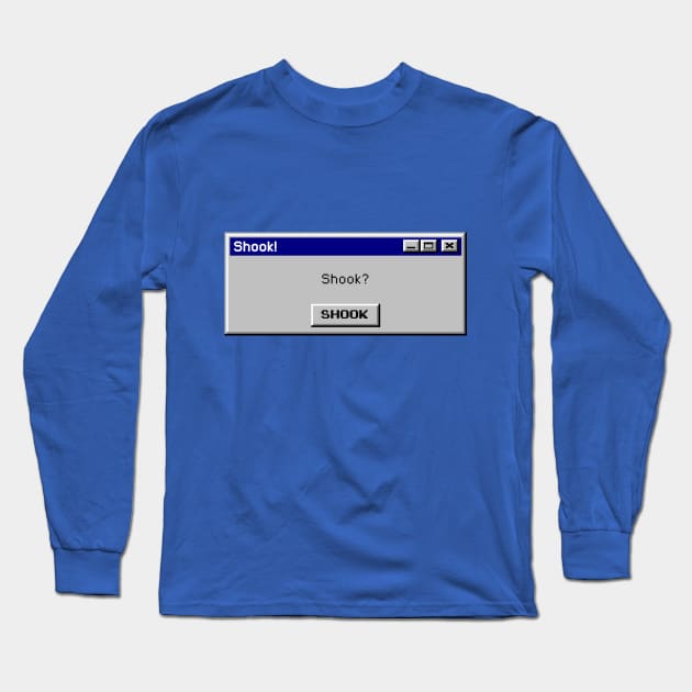 Shook! Long Sleeve T-Shirt by Nothingsman